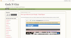 Desktop Screenshot of gadzngizz.in
